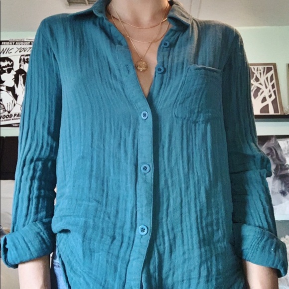 Blue button down - Picture 2 of 2